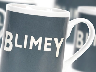 Image of blimey mugs from the gifts for him range