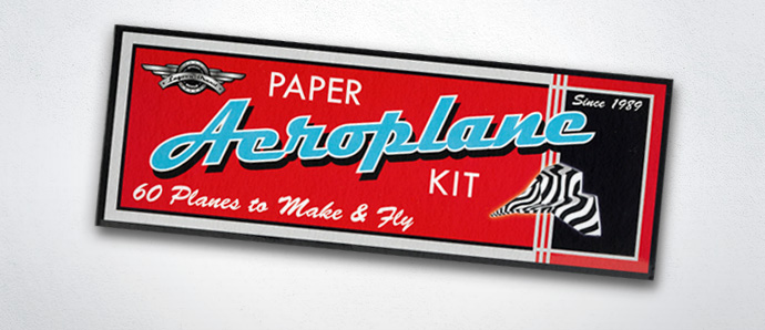 Image of paper aeroplane kit