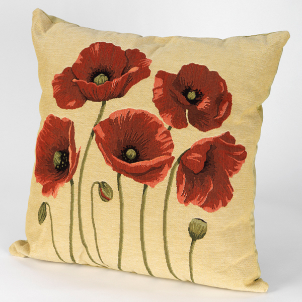 Poppy cushion