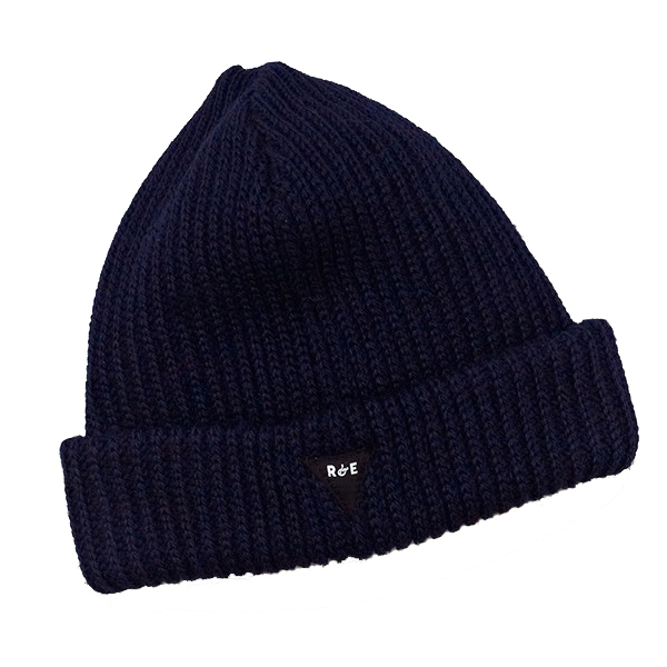 Navy beanie hat