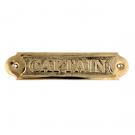 Brass Captain Plaque