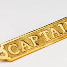 Brass Captain Plaque