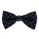 Polka Dot Navy Bow Tie