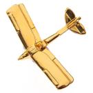 Tiger Moth gold lapel pin boxed