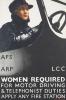 Women Required for Driving Poster