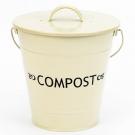 Enamel Compost Bucket with Lid