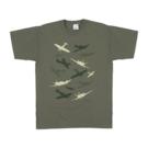 Spitfire camo adult khaki T shirt