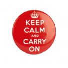 Keep Calm and Carry On button badge