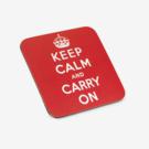 Keep Calm and Carry On coaster