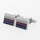 Classic stripe cufflinks in box