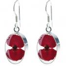 Real Poppy Earrings