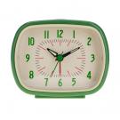 Retro green alarm clock