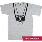 Camera press pass T shirt grey