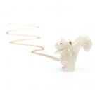 Tagua squirrel pendant