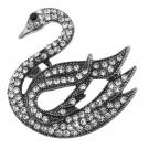 Vintage style swan brooch