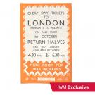 London day ticket tea towel