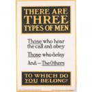 There are Three Types of Man print