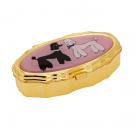 Vintage inspired poodle pill box and lip balm  