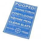 Pooped tea towel